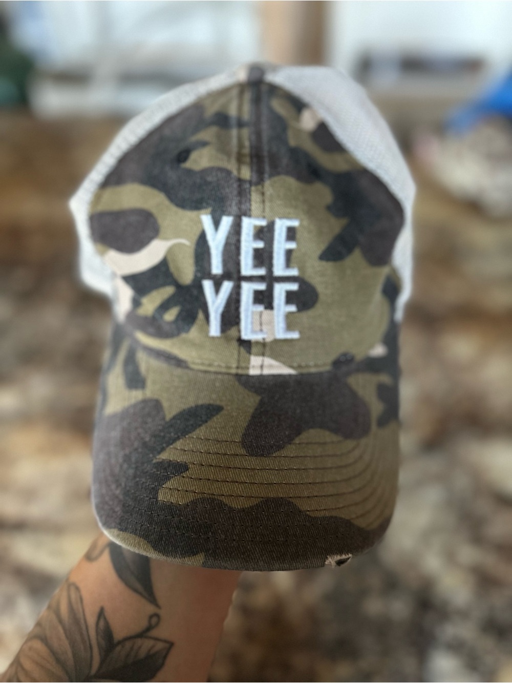 Yee Yee Camo Trucker Hat
